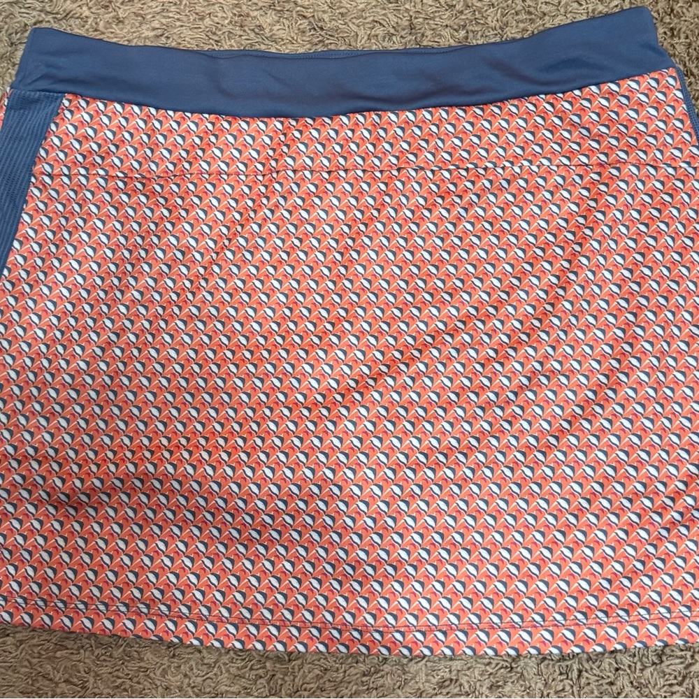 PGA golf skort XXL orange and blue